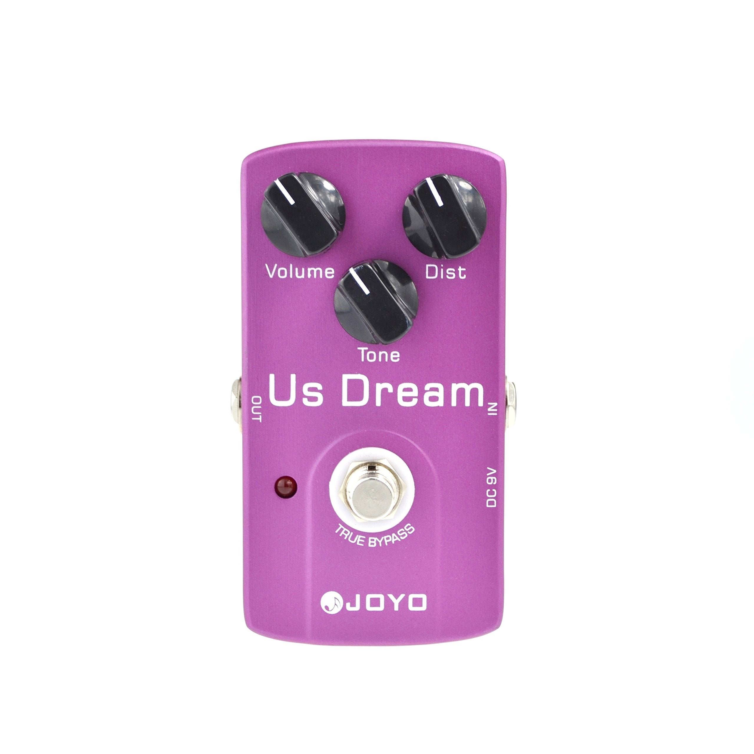 JOYO JF-34 US Dream Distortion Guitar Effect Pedal - True Bypass, DC 9V and Battery Supported